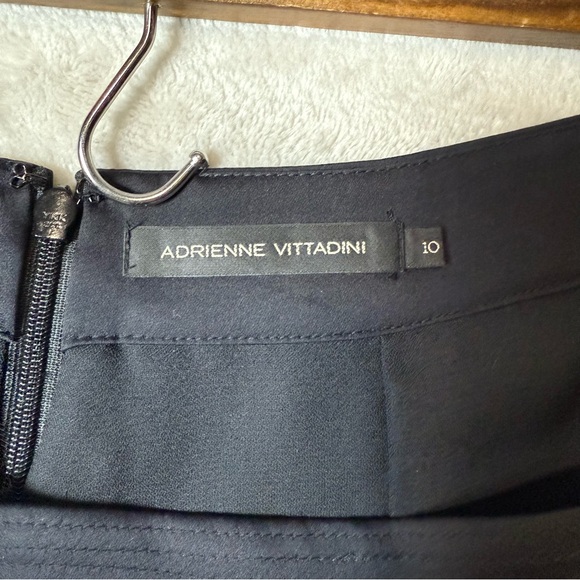 Adrienne Vittadini Black Silk Flowy A-Line Skirt | Lined | Size 10 - Picture 5 of 9